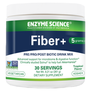 Fiber+ Pre/Pro/Post Biotic Drink Mix, Tropical Flavor (261 g)