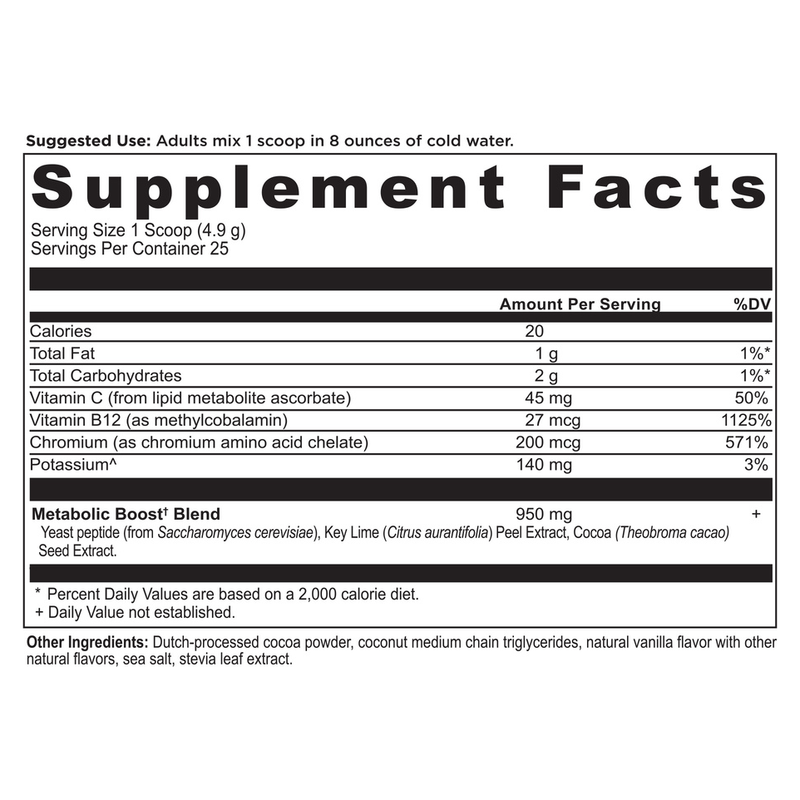 Active Peptides Powder - Metabolic Booster - Chocolate (123 g)