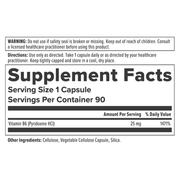 Vitamin B6 - 25mg (90 Capsules)