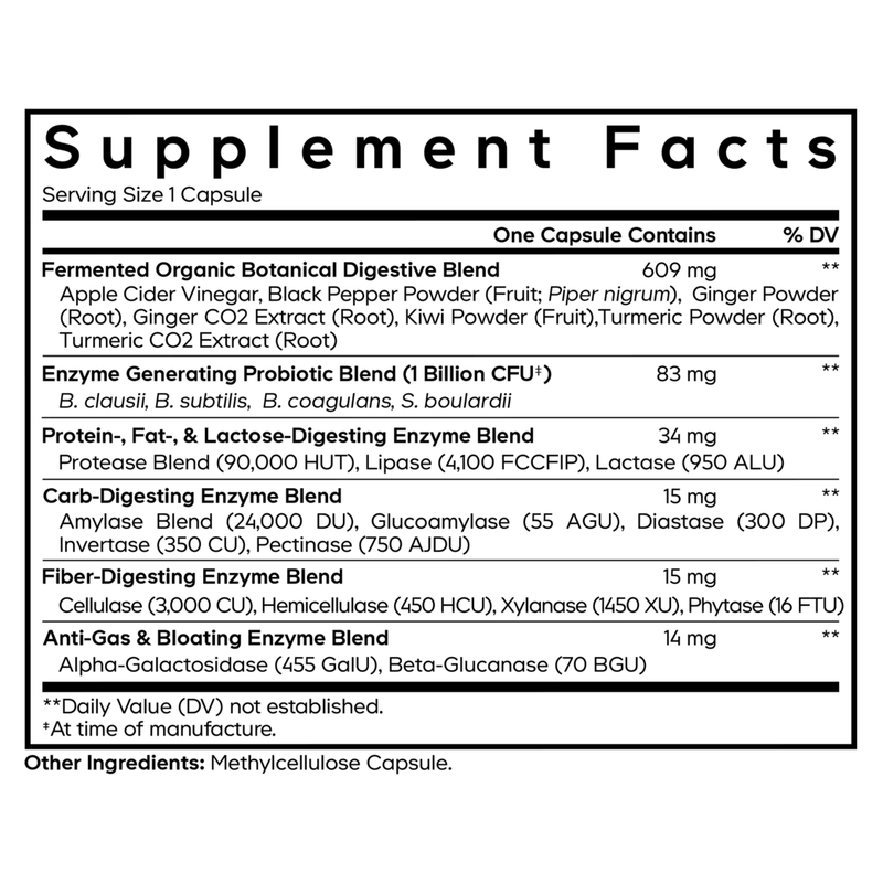 Fermented Digestive Enzymes+ (30 Capsules)