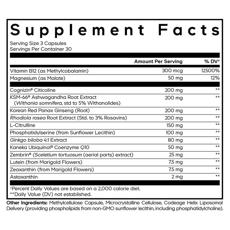 Cognitive Brainpower Platinum (90 Capsules)