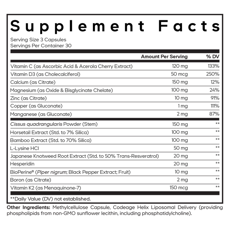 Bones Vitamins+ (90 Capsules)