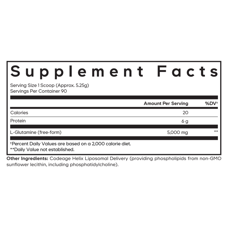 Liposomal L-Glutamine Powder, Unflavored (1 Pound)