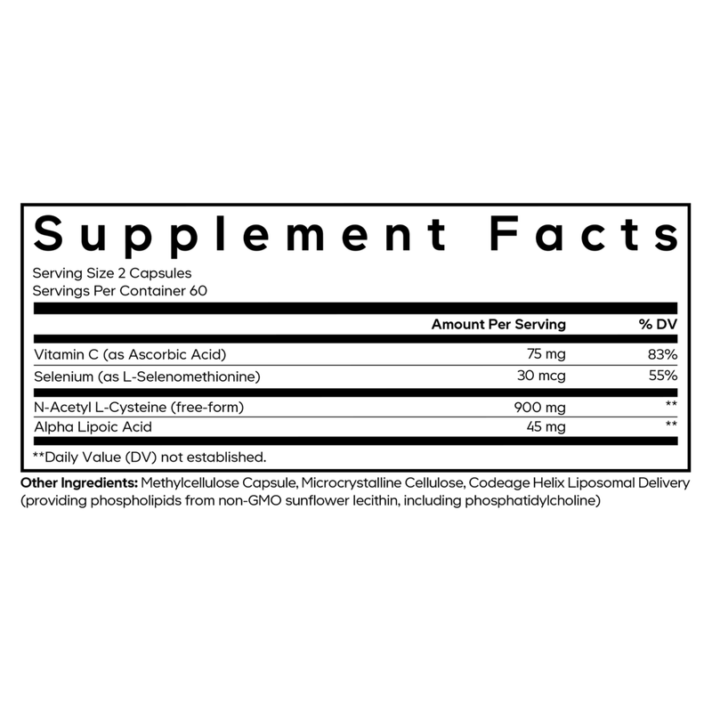 Liposomal NAC+ Platinum (120 Capsules)