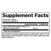 Ashwagandha 600mg (60 Capsules)