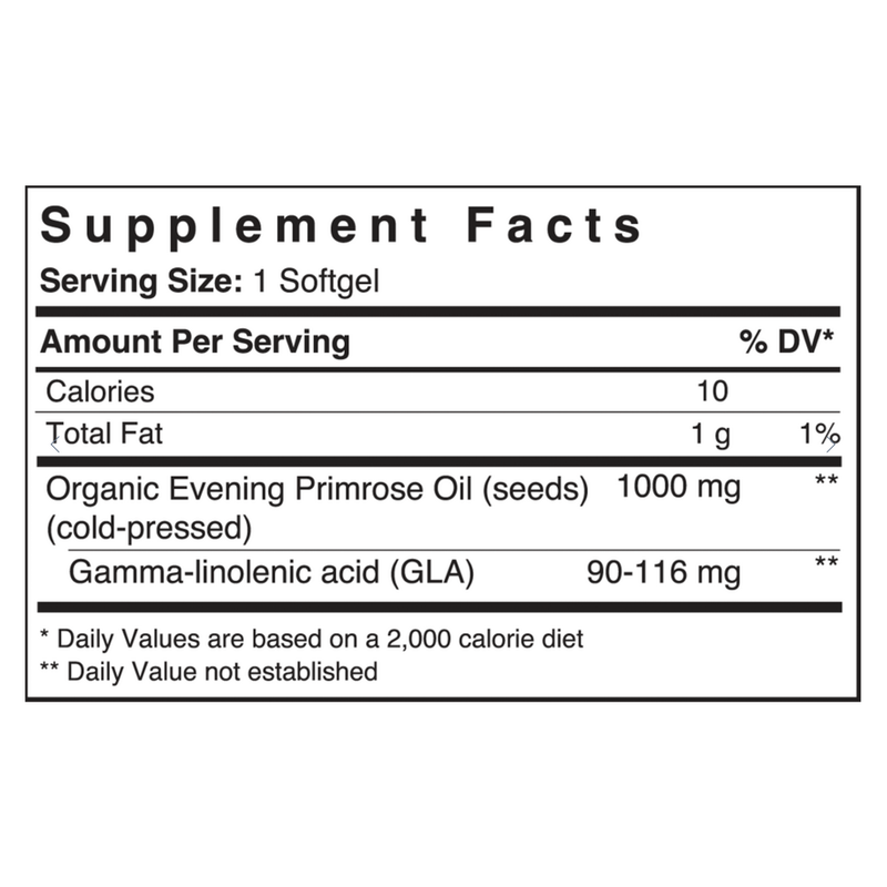 Evening Primrose Oil 1000 mg (60 Softgels)