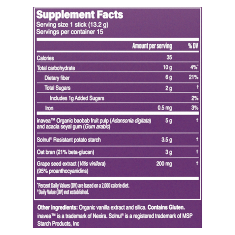 Gut Fuel (Daily Prebiotic Fiber + Polyphenols) (15 Packets)