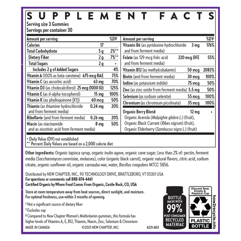 Women's 50+ Multivitamin Gummies (90 Gummies)