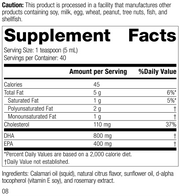 Calamari Omega-3 Liquid, 200 mL (6.8 fl oz)
