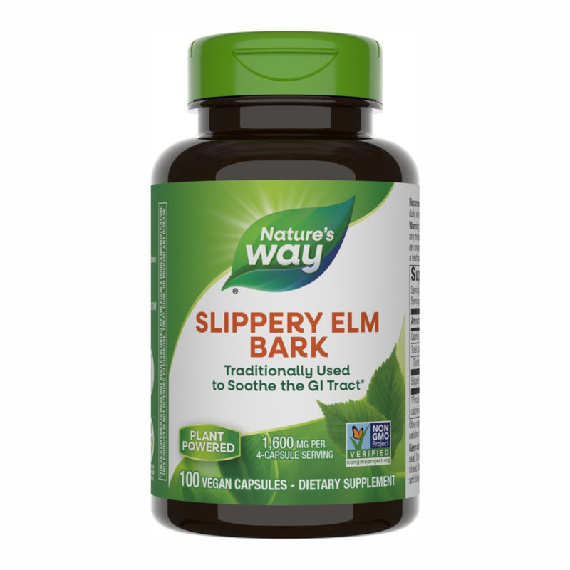 Slippery Elm Bark (100 Capsules)