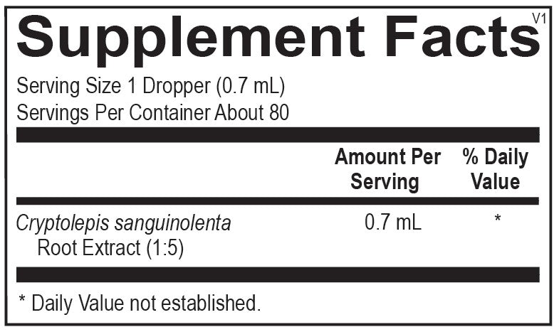 Cryptolepis (2 Fluid Ounces)-Vitamins & Supplements-Ortho Molecular Products-Pine Street Clinic