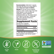 Uva Ursi Leaves (100 Capsules) — Supplement Facts