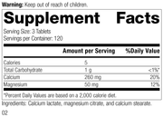 Calcium Lactate, 360 Tablets
