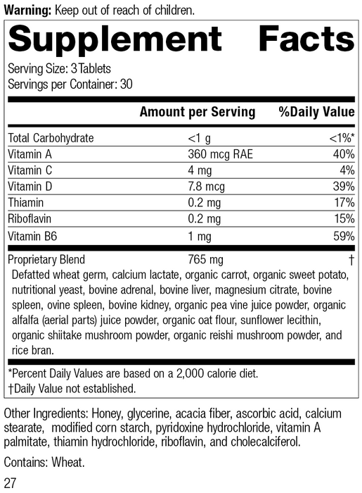 Catalyn, 90 tablets, Supplement Facts