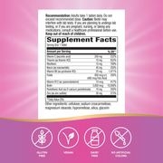 Biotin Forte® 3mg with Zinc (60 Tablets) — Supplement Facts