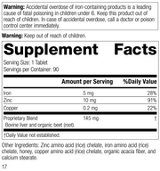 Zinc Complex, 90 Tablets