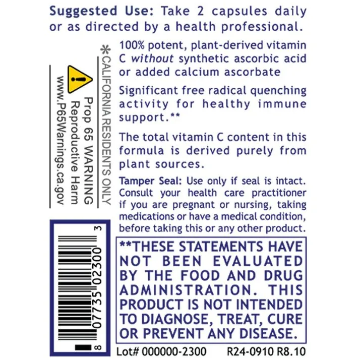 Premier Plant Vitamin C (60 Capsules)