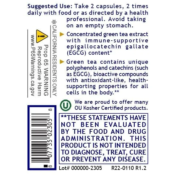 Green Tea Extract (120 Capsules)