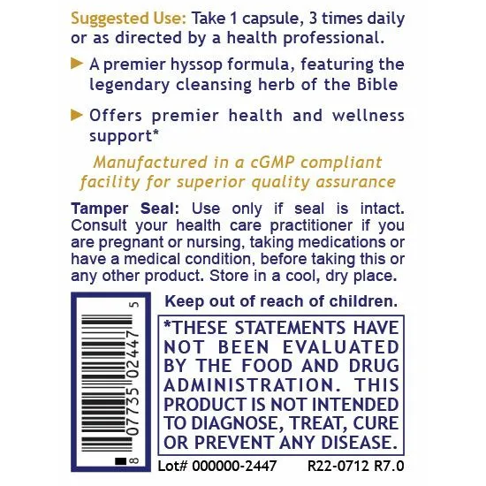 Hyssinol (60 Capsules)