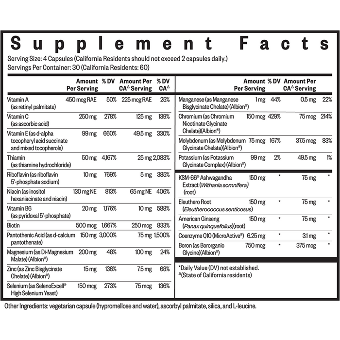 Multivitamin Sensitive (120 Capsules)