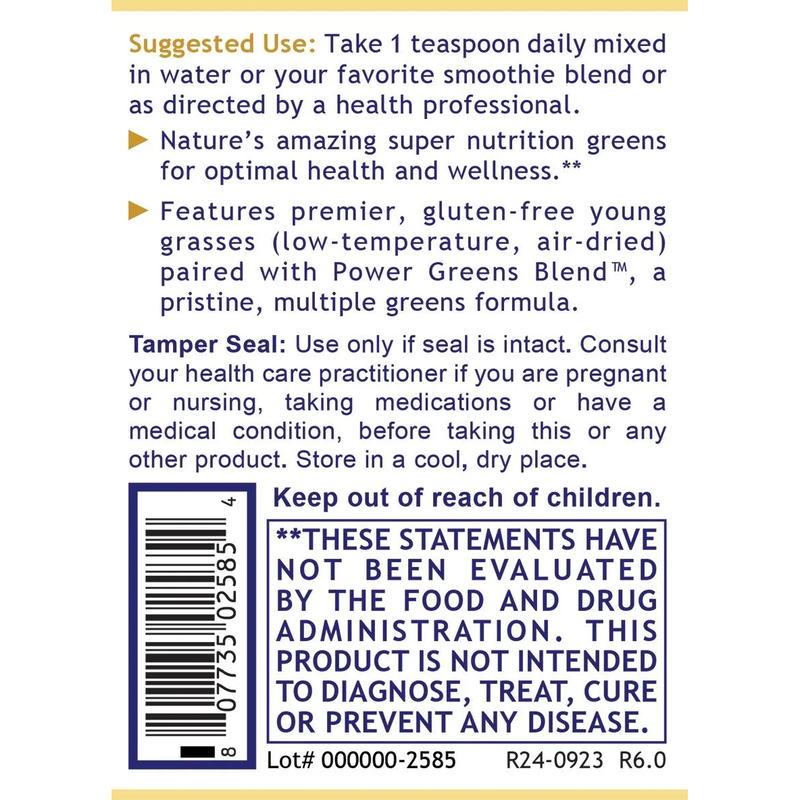 Organic Greens (10 Ounce Powder)