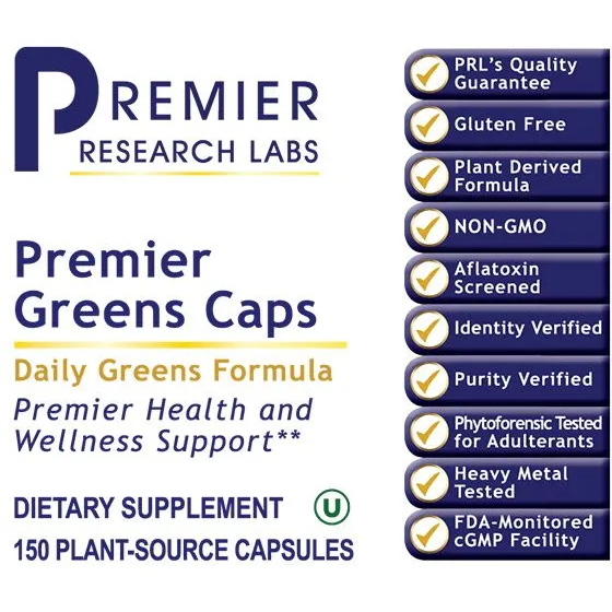 Premier Greens Caps (150 Capsules)