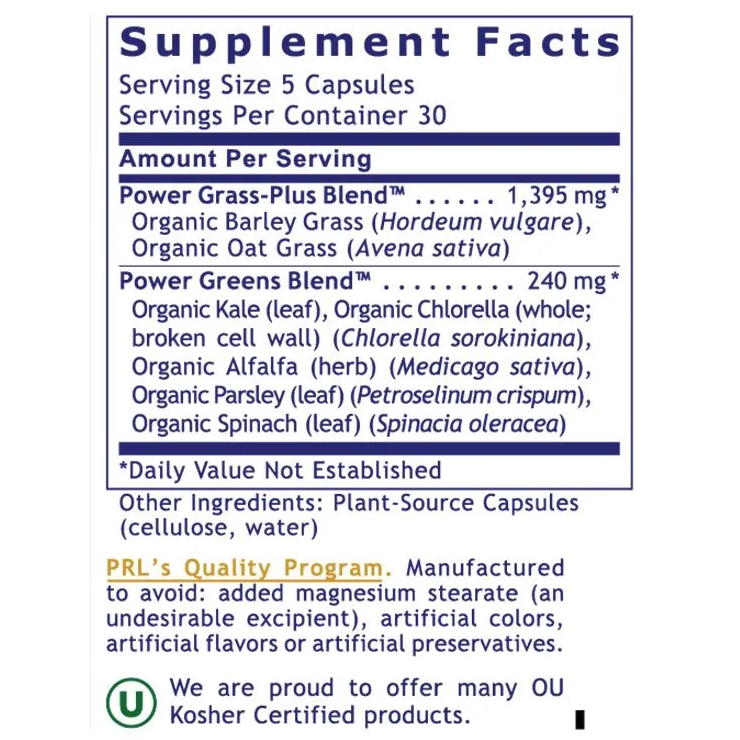 Premier Greens Caps (150 Capsules)