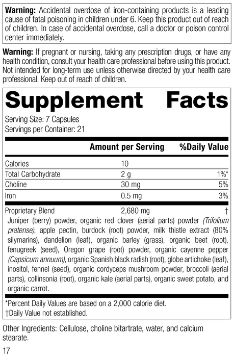 SP Cleanse®, 150 Capsules, Rev 16 Supplement Facts