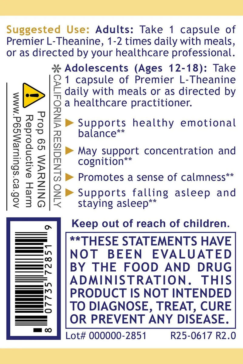 L-Theanine (60 Capsules)