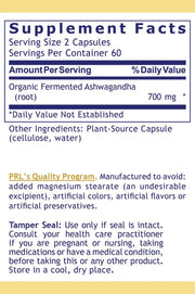 Fermented Ashwagandha Capsules (120 Capsules)