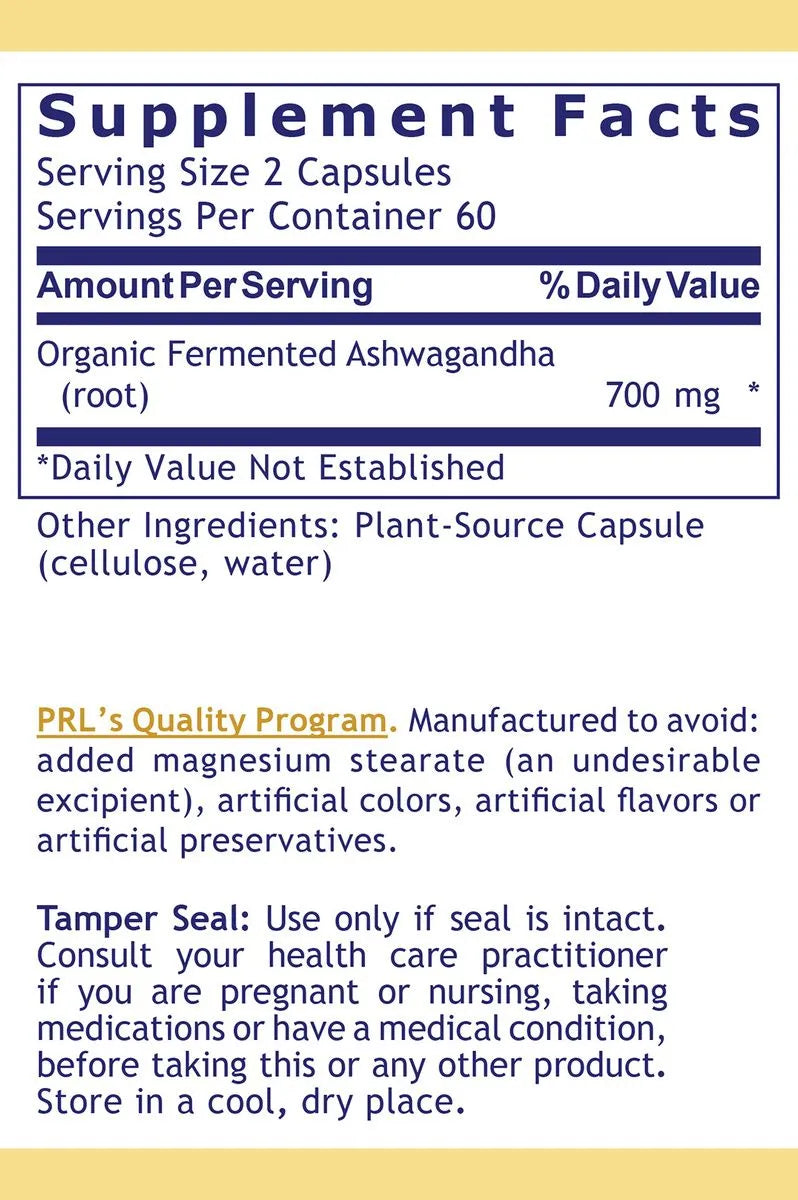 Fermented Ashwagandha Capsules (120 Capsules)