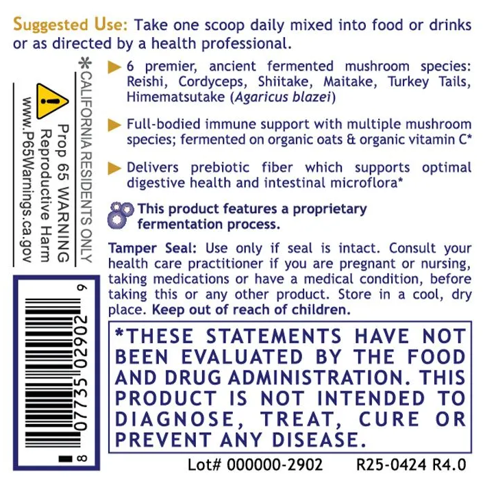 Fermented Mushroom (7.4 oz/bottle) Powder