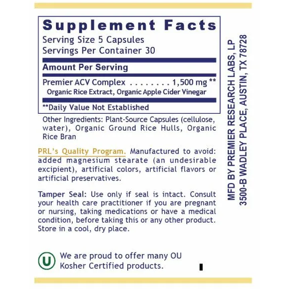 Apple Cider Vinegar (150 Capsules)