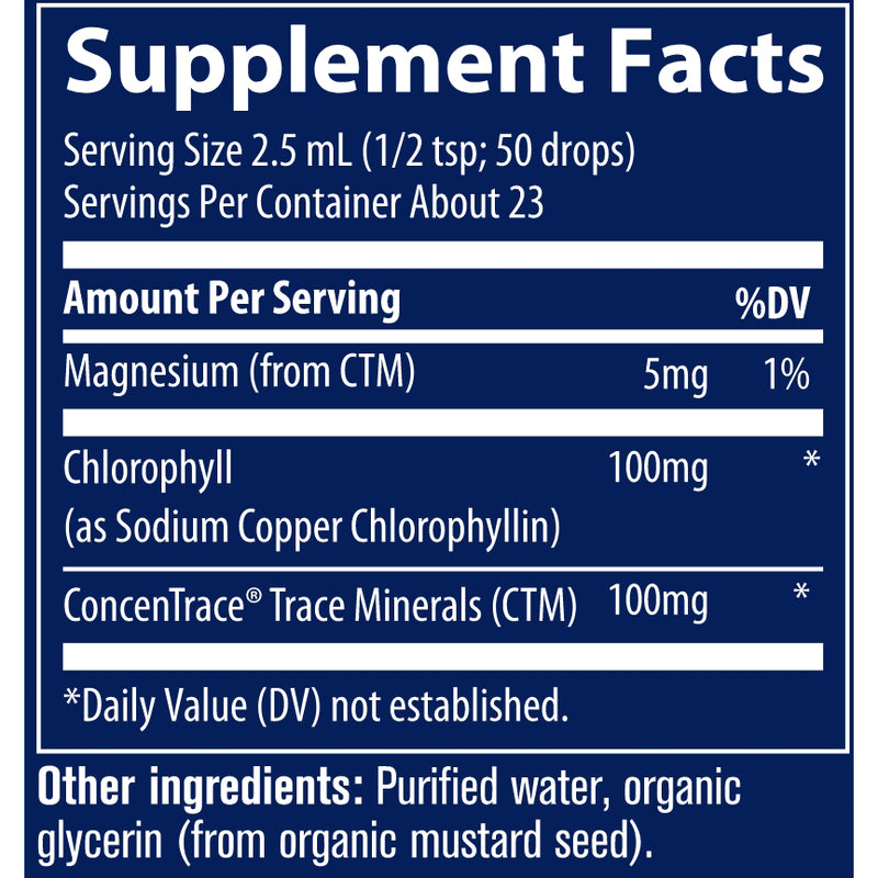 Ionic Chlorophyll Liquid (2 Fluid Ounces)