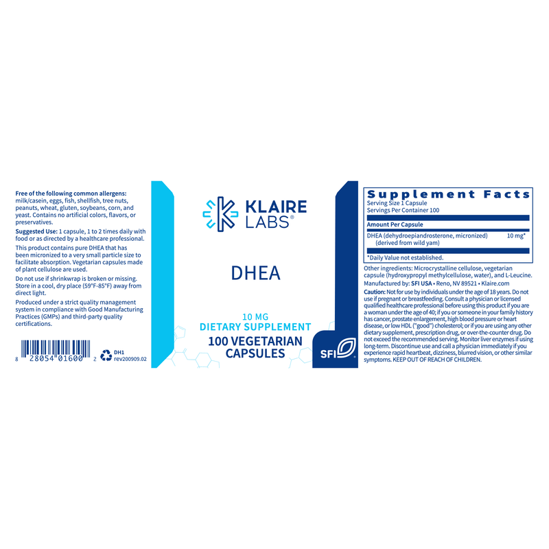 DHEA 10mg (100 Capsules)
