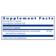 DHEA 10mg (100 Capsules)