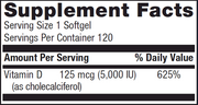 D3 5000 IU (120 Softgels)
