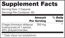 Chaga SAP (60 Capsules)-Vitamins & Supplements-Nutritional Fundamentals for Health (NFH)-Pine Street Clinic
