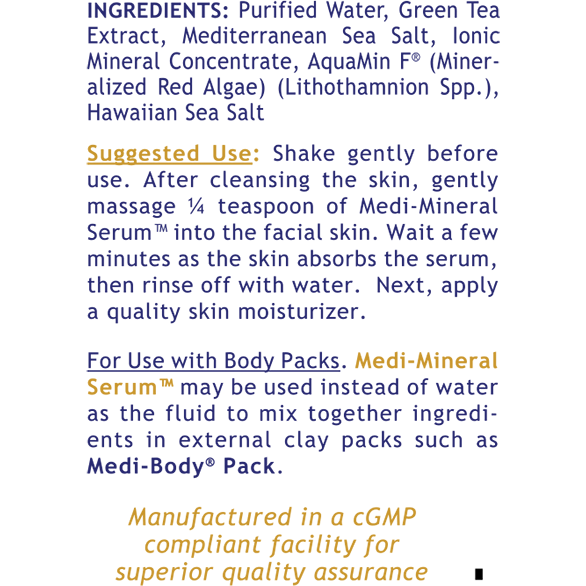Medi-Mineral Serum (8 fl oz/bottle) Liquid