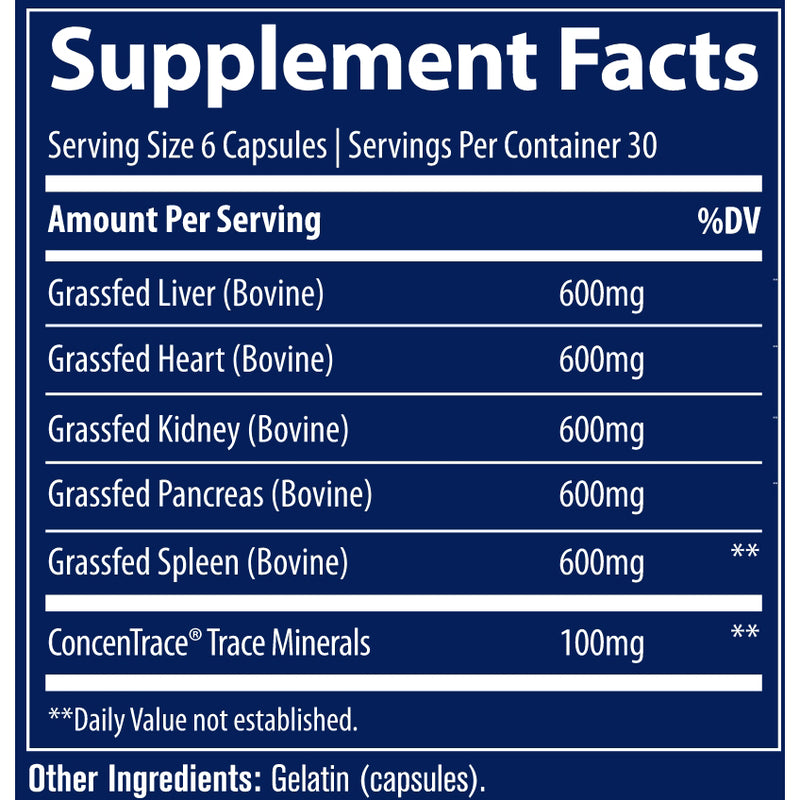 TMAncestral Beef Organs (180 Capsules)