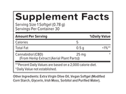 +PlusCBD Daily Balance THC Free Softgels (25 mg) — Supplement Facts