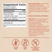 Calcium & Magnesium (250 Capsules) — Supplement Facts