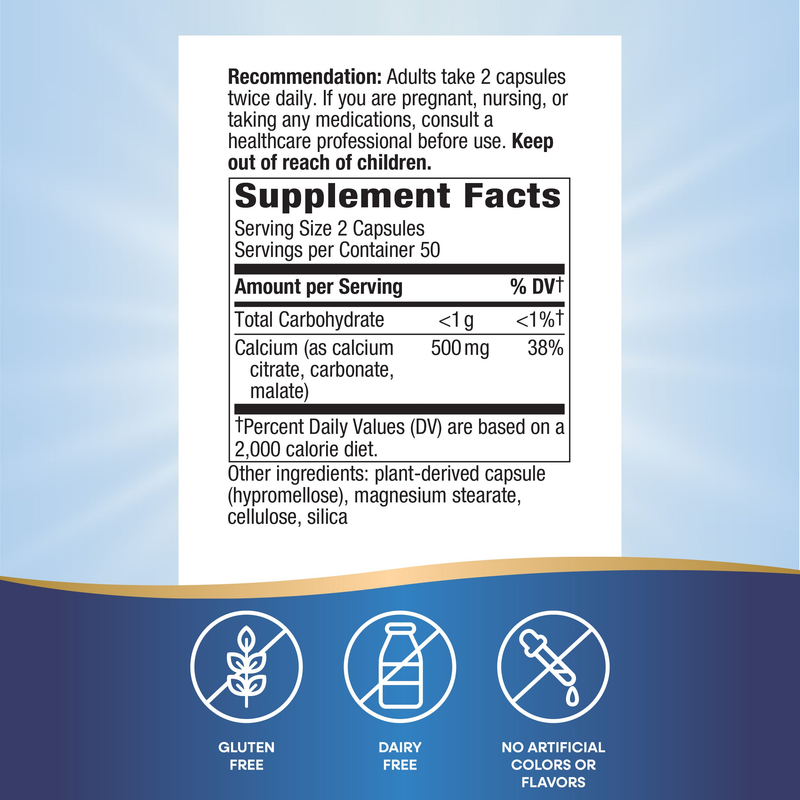 Calcium–Magnesium–Zinc — Supplement Facts