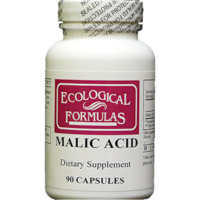 Malic Acid (600 mg) (90 Capsules)-Vitamins & Supplements-Ecological Formulas-Pine Street Clinic
