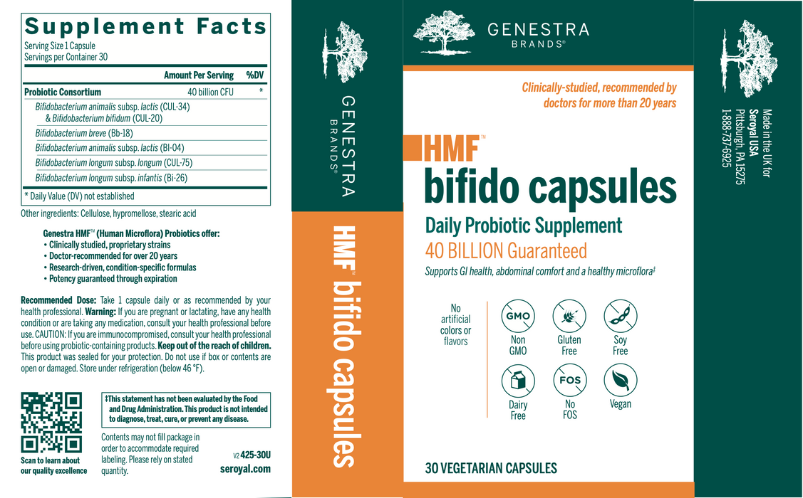 Genestra - HMF Bifido Capsules (30 Capsules) - 