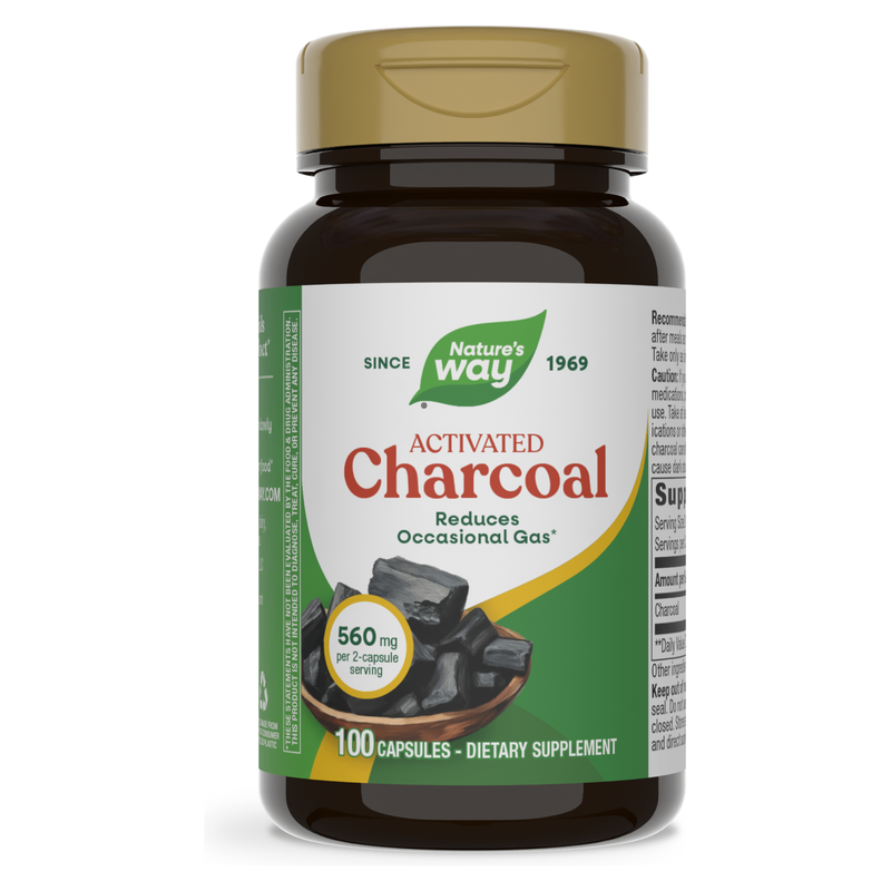 Activated Charcoal (100 Capsules) — Nature's Way
