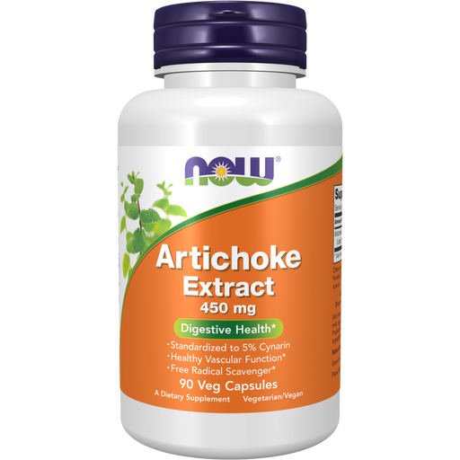 NOW - Artichoke Extract (450 mg) (90 Capsules) - 