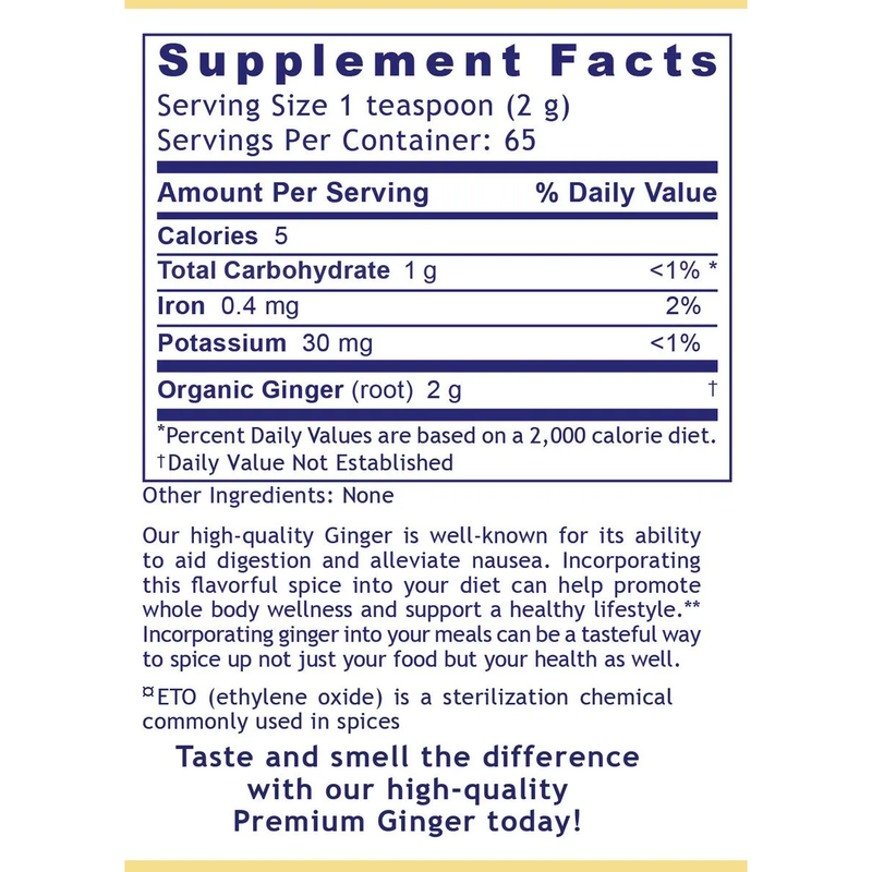 Organic Ginger Powder (130 Grams)