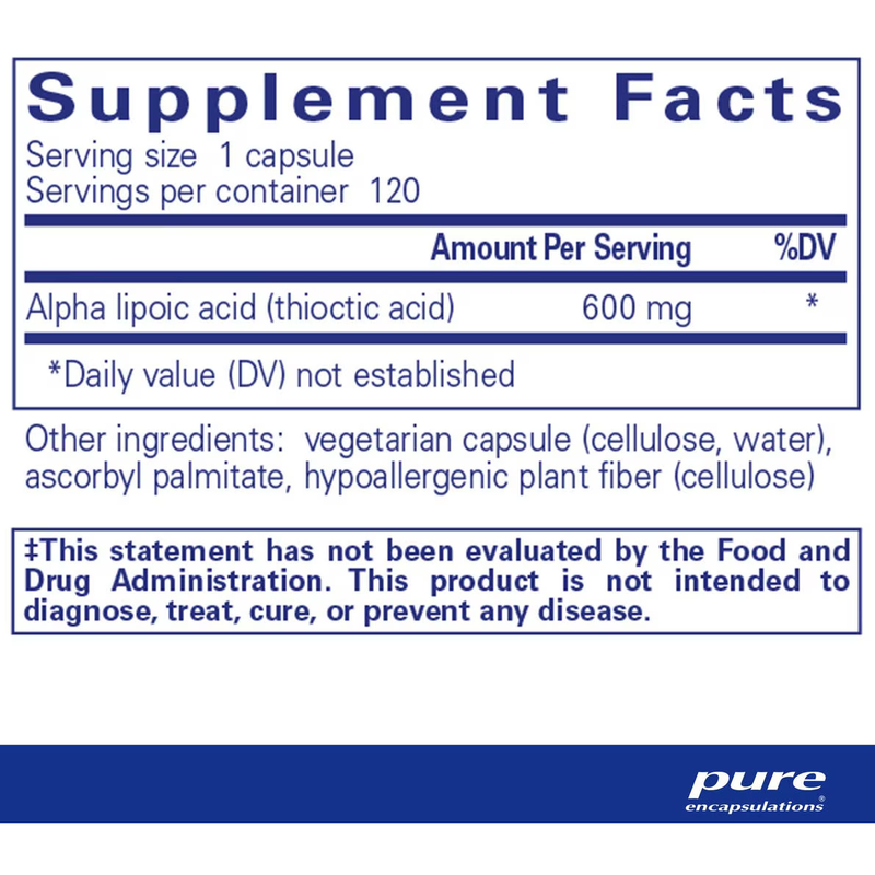 Alpha Lipoic Acid (600 mg)