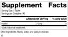 Inositol, 90 Tablets, Rev 10 Supplement Facts